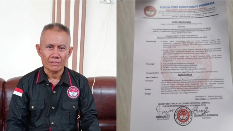 Siap Majukan Organisasi Hafzi Ketuai Forum Pers independent Indonesia Korwil Pesisir Barat