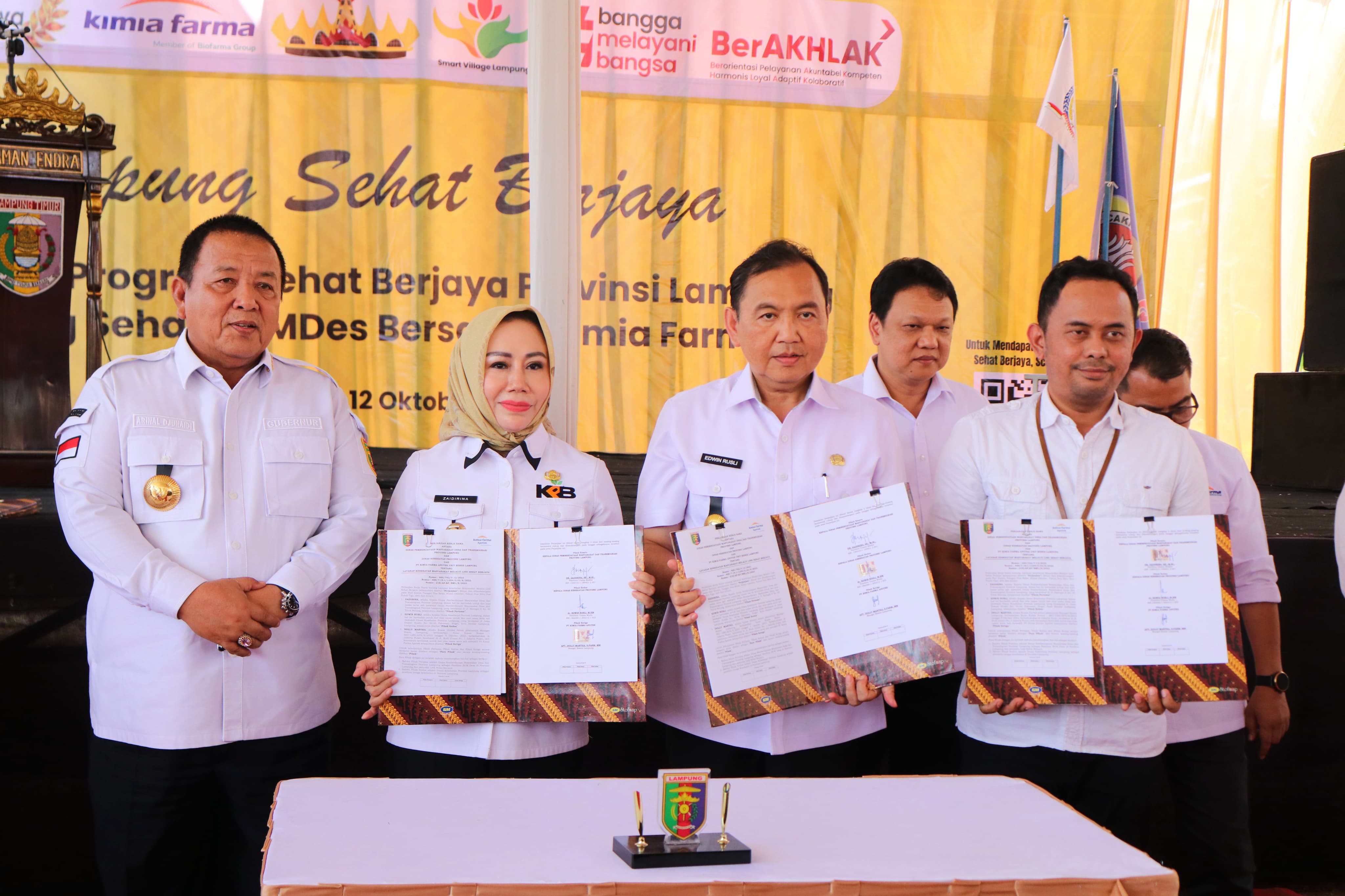 Program Warung Sehat Resmi di Launching, Gubernur Arinal Djunaidi Dorong Peningkatan Pelayanan Kepada Masyarakat Desa di Bidang Kesehatan