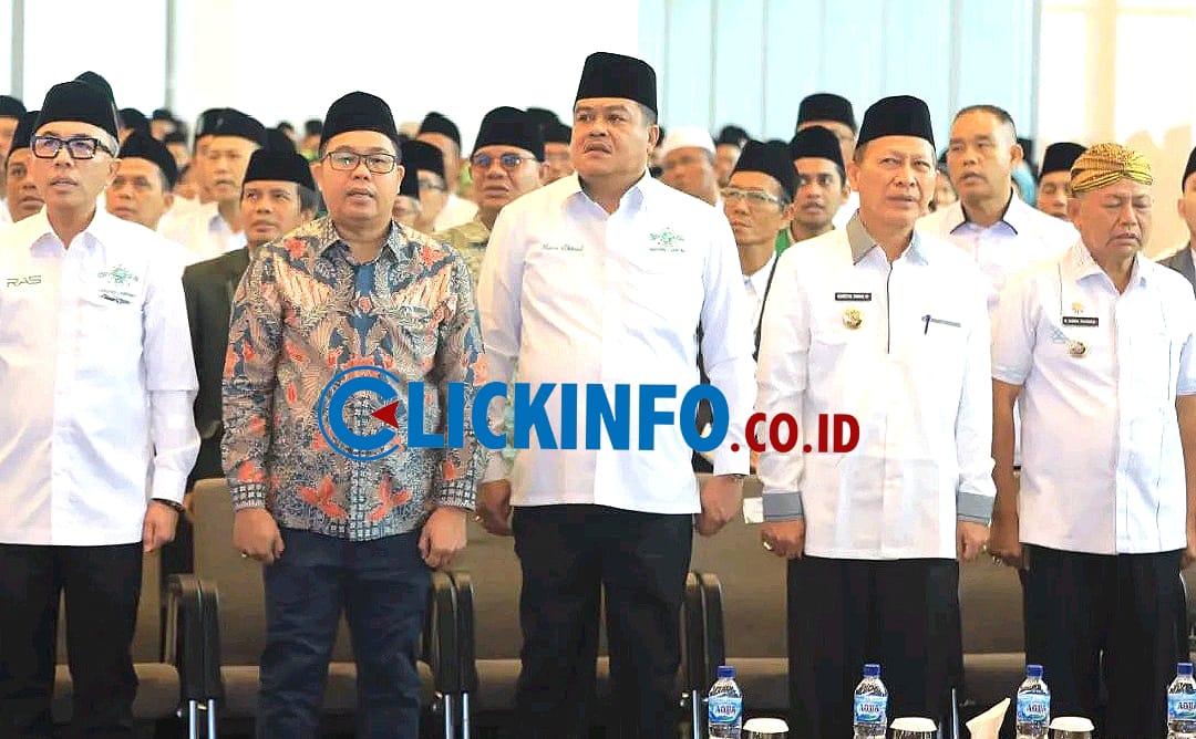 Pj. Bupati Qudratul Ikhwan Hadiri Pelantikan PWNU Lampung