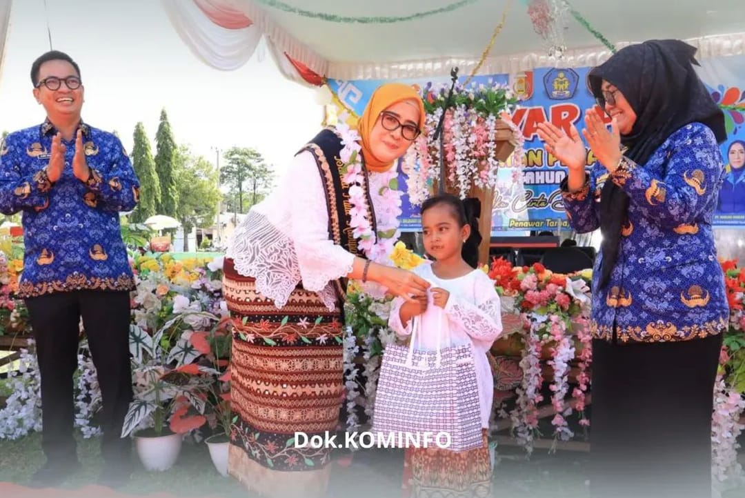 Bunda PAUD Kabupaten Tulang Bawang Hadiri Gebyar PAUD Se-Kecamatan Penawar Tama.
