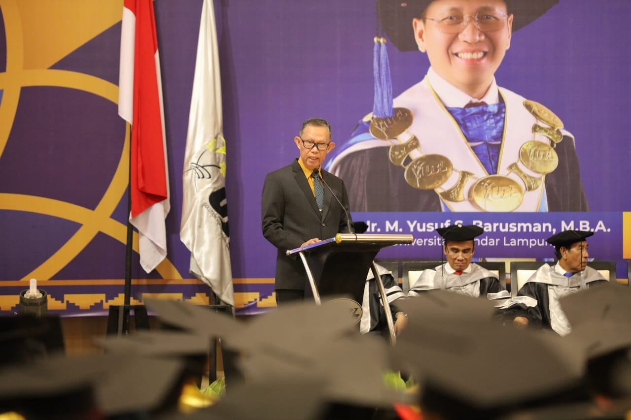 Fahrizal Darminto di Wisuda UBL: Alumni Harus Berkontribusi untuk Lampung