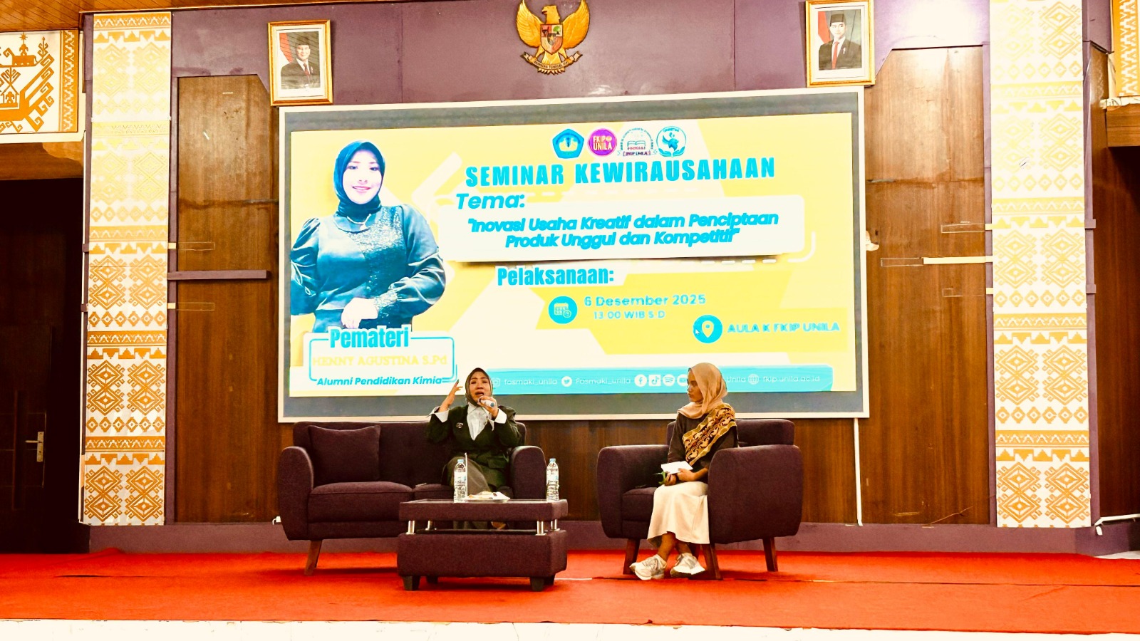 FOSMAKI FKIP Unila Gelar Seminar Kewirausahaan untuk Dorong Inovasi dan Daya Saing Mahasiswa