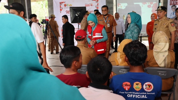 PMI Provinsi Jenguk PMI Lambar, Motivasi Relawan Tingkatkan Layanan Bencana