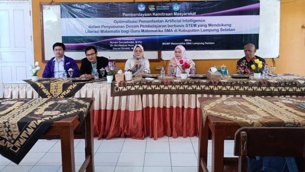 Guru Matematika Lampung Selatan Dilatih Manfaatkan AI untuk Desain Pembelajaran Berbasis STEM