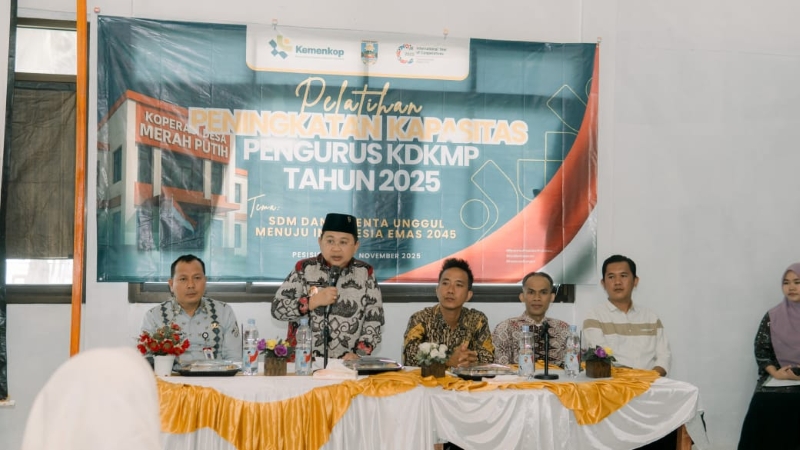 Wabup Irawan Topani Buka Pelatihan Peningkatan Kompetensi Pengurus KDKMP Pesibar