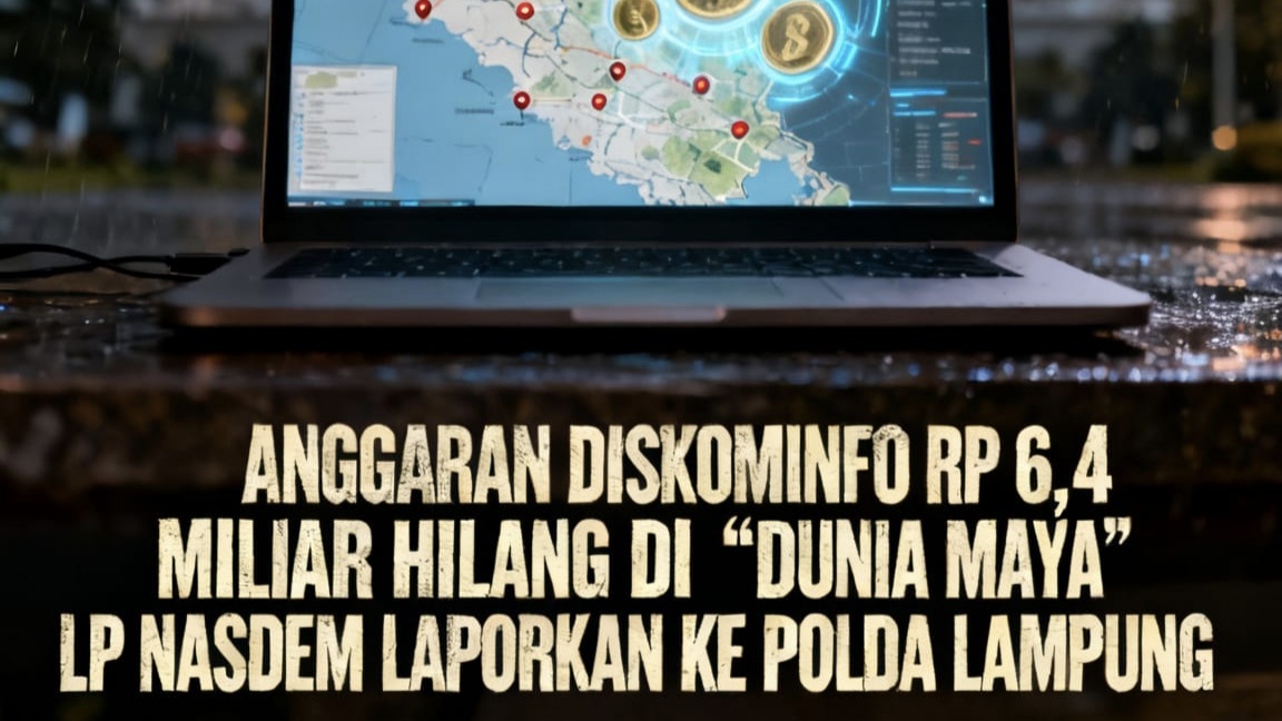 Diduga Fiktif, Anggaran Diskominfo Metro Rp 6,4 M Dilaporkan ke Polda Lampung