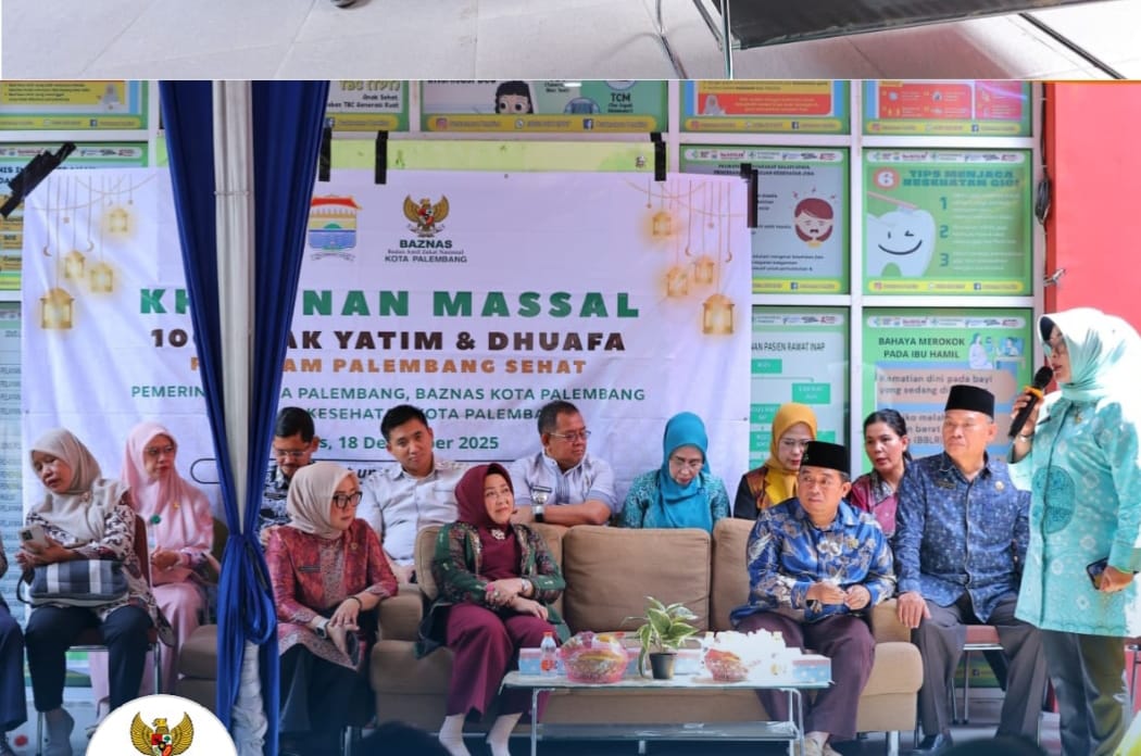 Baznas dan Dinkes Palembang Gelar Khitanan Massal Gratis untuk 100 Anak Yatim
