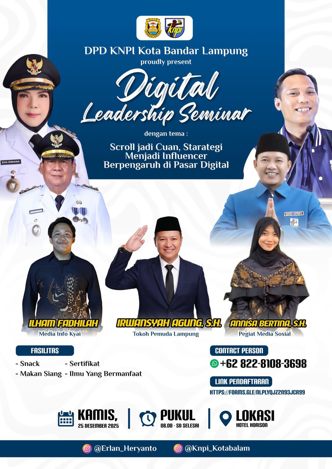 Strategi Jadi Influencer Berpengaruh, KNPI Bandar Lampung Hadirkan Praktisi Media
